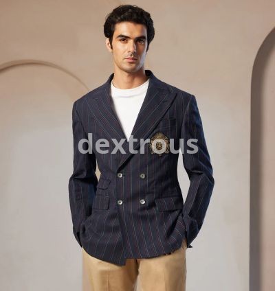 Pacho X Crest Logo Double Breasted Jacket